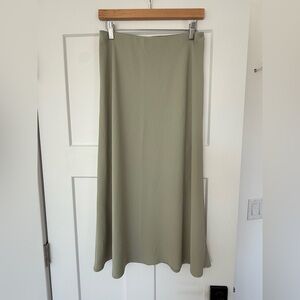 Abercrombie & Fitch Sage Green Midi Skirt